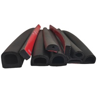 Cinta de Sellado de Espuma EPDM con Cinta Adhesiva, Sellos de Goma de Alta Densidad para Absorción de Impactos y Aislamiento Acústico para Protección de Bordes de Puertas
