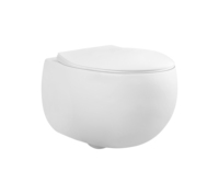 WC suspendu en céramique pour hôtel et maison, cuvette sans bride à siphon, chasse d'eau moderne, siphon en P, monobloc, double chasse