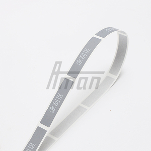 10*45mm avec revêtement de lettrage blanc commandes personnalisées acceptées autocollant de joint à gratter pour étiquette anti-contrefaçon de carte à gratter - Product Image 2