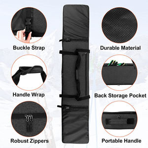 Bolsa de Viaje Acolchada para Snowboard con Compartimentos para Equipo, Estuche para Esquí para Viajes en Avión, Disponible en 155cm y 165cm - Product Image 3