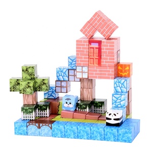 Ensemble de blocs magnétiques en plastique de 128 pièces, jouets de construction STEM pour <span class=keywords><strong>les</strong></span> enfants de 4 à 12 ans, cubes de 2,5 cm, cadeau de Noël - Product Image 2