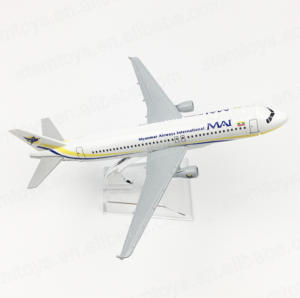 Modèle d'avion en métal <span class=keywords><strong>Airbus</strong></span> A320 de Myanmar Airways, jouet en métal moulé sous pression, modèle d'avion Boeing 320 unisexe, collection pour adultes et enfants - Product Image 3