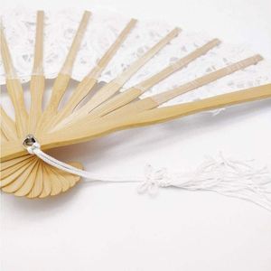 21Cm Bamboo Silk As Souvenir <b>Gifts</b> Lace Hand Fan - Product Image 4