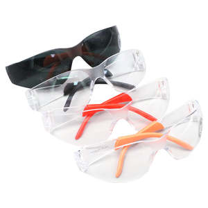 Lunettes de protection CE EN166F ANSI Z87.1, lunettes de sécurité de travail populaires et bon marché, lunettes de soudage avec verres et montures gris foncé - Product Image 2