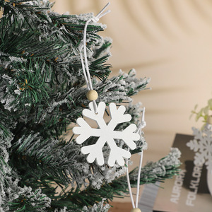 Nouvelles décorations de Noël en bois blanc pur, décorations de chambre créatives en bois - Product Image 4