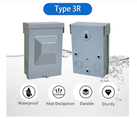 Desconectador de CA extraíble sin fusibles BAREP 60A 240V, certificado CULus 1429 Tipo 3R, con caja de acero SPCC para unidad condensadora mini split