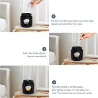 Brûleur à huile en céramique pour cire fondue, diffuseur d'arômes |   Brûleur d'huiles essentielles compatible avec les bougies chauffe-plat, décoration pour la maison et la chambre