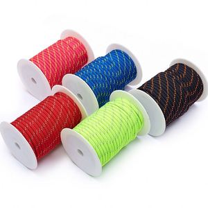 Cuerda Plana Trenzada de Poliéster Roja de Alta Resistencia y Durabilidad de 4-20 mm para Muebles, Venta de Fábrica - Product Image 1