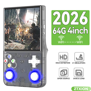 New R36 Ultra 4inch IPS Screen <b>Handheld</b> Game Players Open Source <b>Console</b> <b>Retro</b> Pocket Video Player 64G/128G up to 15000+ Games - Product Image 3
