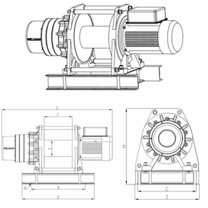 Torno Eléctrico de Cable de Acero de 2 Toneladas, 230V 380V 415V 440V, Multivoltaje, Alta Resistencia, <span class=keywords><strong>ALLMAN</strong></span> - Product Image 4