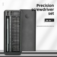 Jeu de tournevis avec embouts en acier S2 et en alliage d'aluminium pour la réparation de téléphones, d'ordinateurs et d'objets ménagers, boîte à outils