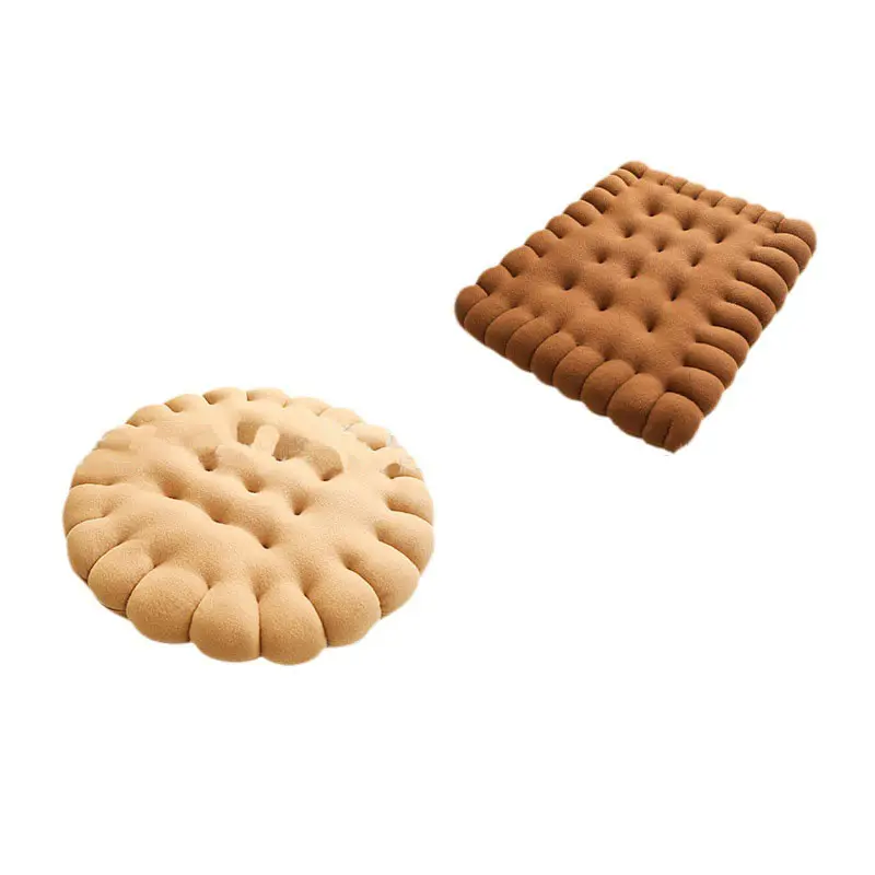 extra thick wholesale price Almofada de assento em forma de biscoito cookie shape seat cushion ins popular chair pad