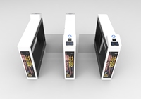 Barrières pivotantes de contrôle d'accès avec code QR, carte RFID, reconnaissance faciale, intérieur/extérieur, salle de sport, OEM ODM, garantie 1 an
