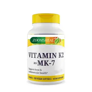 Capsules de vitamine K3 pour OEM, supplément de calcium pour OEM, vitamine D3 K2 Softgel