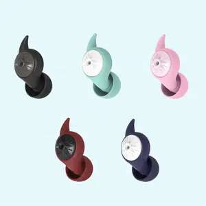 Hearing Protection in Flexible Reusable Earplugs Noise Cancelling Circle Silicone Ear Plugs Filtered for Sleep