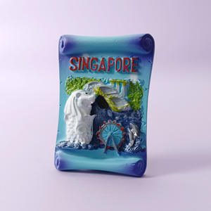 סיטונאי סינגאפורה תיירת מתנות מתכת פותחן בירה מתכת 3d מיליון מדבקה עיר מותאם אישית שרף - Product Image 6