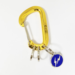 Moschettone in Acciaio al Carbonio di Alta Qualità con Finitura Liscia per Alpinismo e Attività Sportive all'Aperto con Anello Portachiavi - Product Image 6