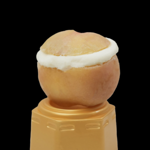 Crème glacée populaire à la pêche, saveur pêche, en forme de fruit, collation froide, fournisseur en gros de crèmes glacées - Product Image 1