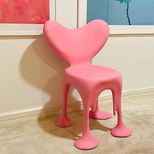 Kreativer herzförmiger Freizeit stuhl aus Glasfaser Geeignet für Schlafzimmer und Wohnzimmer - Product Image 5