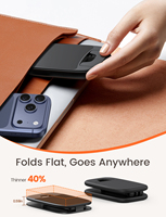 Support de téléphone pliable ultra-fin Lamicall STDP03, format de poche, support de téléphone portable pour bureau, hauteur réglable, support de voyage portable