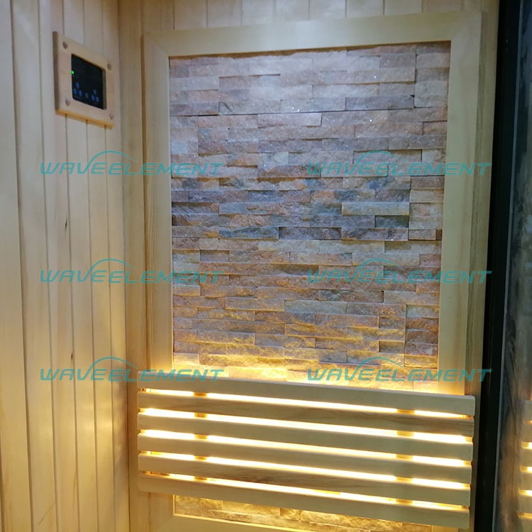 luxury hemlock family dry wood steam sauna room
