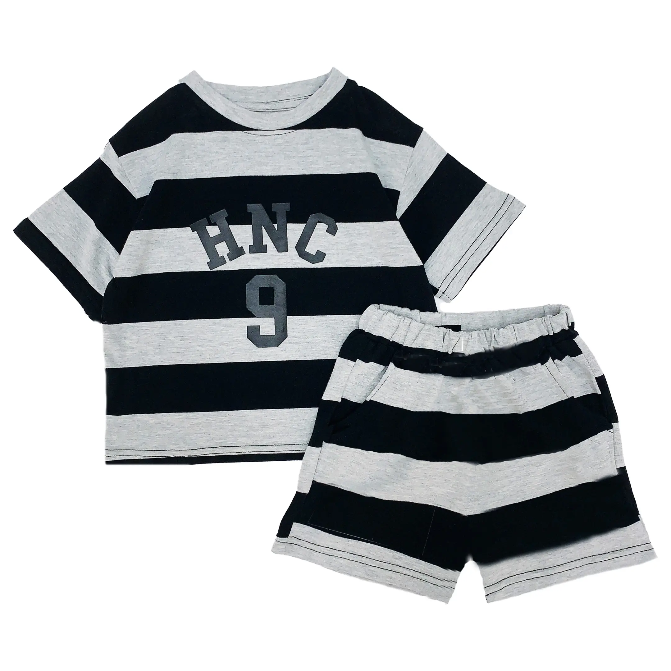 1-6 Jaar Oude Minimalistische Koreaanse Stijl Zomer Babykleding Sets Kinder T-Shirts Pak Katoenen Jongen Korte Mouw Baby Kleding Sets Pyjama