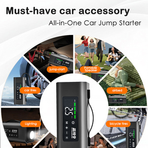 <span class=keywords><strong>Démarreur</strong></span> portable 6-en-1 à <span class=keywords><strong>prix</strong></span> d'usine avec gonfleur de pneus, haut-parleur Bluetooth et lumière LED, booster de batterie pour voiture, SUV, camion - Product Image 4