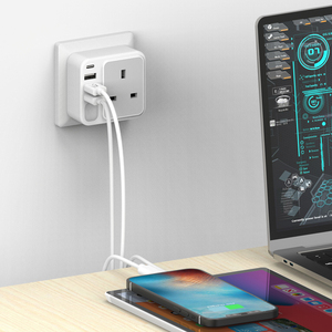 <span class=keywords><strong>Adattatore</strong></span> di alimentazione da presa europea (EU) a presa britannica (UK) per Germania, Spagna, Francia, Grecia, Polonia, Paesi Bassi, Austria, <span class=keywords><strong>Turchia</strong></span> (Tipo E/F) - Product Image 3