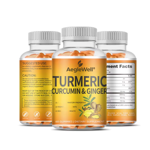 Compléments alimentaires Soutien articulaire Gommes Vegan Curcumine Curcuma <span class=keywords><strong>Gingembre</strong></span> - Product Image 1