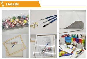 ชุดภาพวาดระบายสีบนผ้าใบพร้อมกรอบรูปสัตว์แบบกำหนดเอง <span class=keywords><strong>M</strong></span>-DZ ภาพวาดดิจิทัล - Product Image 6