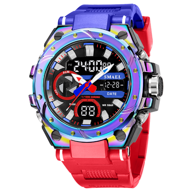SMAEL 8029 New Arrivals Multi Function Digital Watch Analog Digital Reloj Waterproof Digital Wristwatch