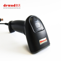 Lecteur de codes QR filaire GS1 à balayage automatique, support de scanner de codes-barres 2D portable USB/RS232/COM pour supermarché, OEM ODM, en stock, CE/FCC
