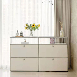 Modern Stainless Steel Modular Storage Cabinet Multifunctional Simple Ins Decorative Sideboard Living Room Home Furniture 4 - Product Image 5