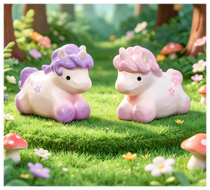 Personalizado mini kawaii lindo DIY <span class=keywords><strong>bomba</strong></span> de baño rosa Arco Iris resina unicornio juguete niños educativos pequeña figurita fabricante - Product Image 1