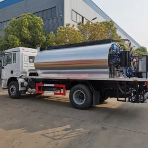 Shacman L3000 8 ton sampai 10 ton Euro5 245hp truk aspal produsen truk penyemprot Bitumen aspal