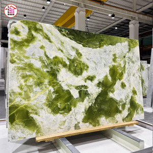 Losa de Cuarcita <span class=keywords><strong>Verde</strong></span> Esmeralda Natural Personalizada, Piedra de Lujo Pulida, Acabado Brillante, para Grandes Villas, Hoteles Comerciales y Proyectos de Ingeniería - Product Image 6