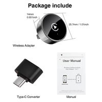 Adaptateur sans fil 2-en-1 CarPlay Android Auto économique WiFi 6 BT 5.4 Mini Plug and Play Ultra Rapide avec Reconnexion Automatique pour Voiture