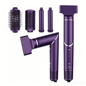 Hair Dryer With High Speed Hot Air Comb Negative Ion Multi Functional Auto Curling Five In One Styler - Product Image 1