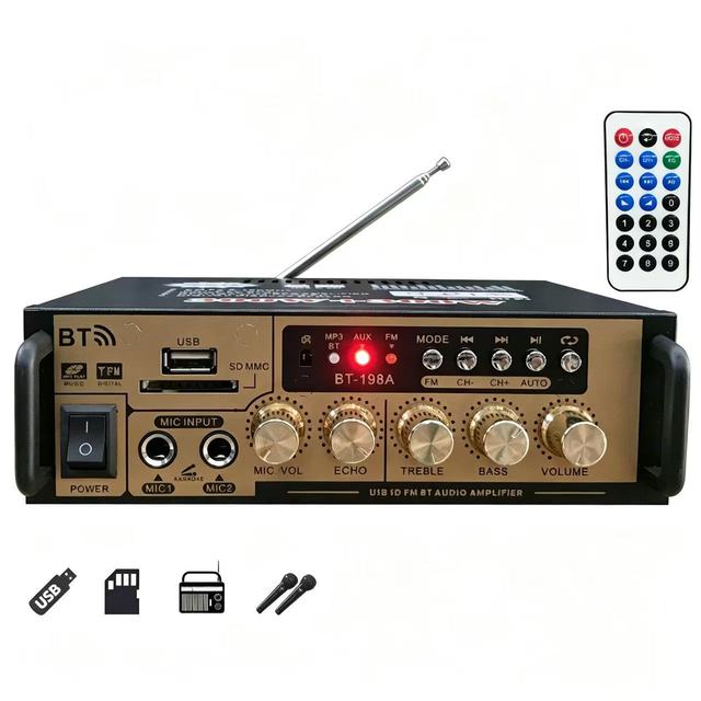 BT-198A 300W+300W Power Home Amplifier Hifi Amplifier Digital Audio Amp Fm Radio For Car/Home/Theater