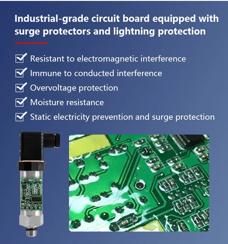 Holykell OEM 4-20mA Digital RS485 Modbus Sensor tekanan G1/2 ''Male 0.25% F.S