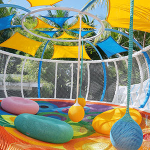 Peralatan Area Bermain Anak Hotel & Pusat Perbelanjaan, Paduan Logam, Fasilitas Bermain Panjat Dinding dan Interaktif Indoor/Outdoor - Product Image 3