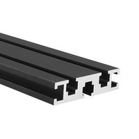 Bas prix Norme nationale 1560T Rail rainuré en alliage d'aluminium noir Profil de panneau en alliage d'aluminium extrudé industriel
