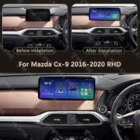 Maisimei Cadre d'autoradio 12,3 pouces en promotion pour MAZDA 2016-2020 CX-9 NOIR UV Kits de cadre de navigation automobile avec câble