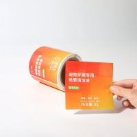 Usine directe BOPP autocollant holographique feuille d'or cadre étanche à l'eau caractéristique pour faux cils Mascara dentifrice estampé à chaud