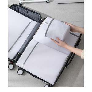 ชุดกระเป๋าซักผ้าทรงสี่เหลี่ยมผืนผ้า โพลีเอสเตอร์ มีซิป สำหรับใส่เสื้อผ้า ใช้ในห้องน้ำ - Product Image 4