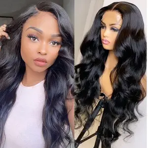 Brazilian Raw Human Hair Lace Front Wig Straight 13x4 Transparent Hd Lace Frontal Wig Glueless Human Hair Wigs For Black Women