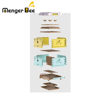 Neuer Menger Bee 2-stöckiger Langstroth-Dadant 10-Rahmen Bienenstock aus lebensmittelechtem HDPE, thermoreguliert, unmontiert, 2 Jahre Garantie