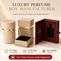 Boîte cadeau de parfum créative personnalisée, design à ouverture latérale, emballage rigide en papier de luxe avec logo estampé à chaud pour les parfums