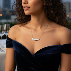 Design à la mode élégant forme de pierre ronde plaqué rhodium turc fait à la main en gros 925 bijoux en argent Sterling - Product Image 3