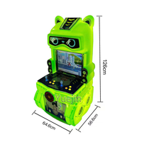 Machine de jeu vidéo d'arcade pour enfants, équipement de divertissement à monnayeur en acier inoxydable, garantie 1 an